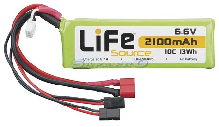 HCAM6435 - LiFe 6,6V 2100 mAh 10C batterie Rx